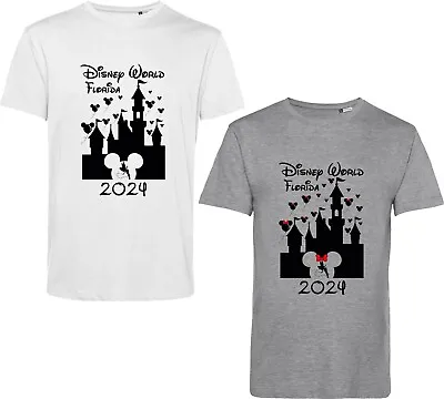 Buy Disney World Florida 2024 Couple Matching Pack T Shirt Mickey Minnie Mouse Top • 9.99£
