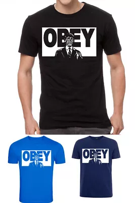 Buy OBEY They Live Movie Film Logo Nerd Geek Nwo Orwell 1984 Rebel System T-shirt • 9.99£