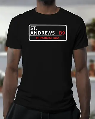 Buy Birmingham City T Shirt - St. Andrews - Stadium Postcode - Organic - Unisex • 19.95£
