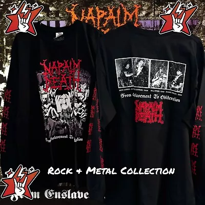 Buy Napalm Death  T Shirt.  New  Size M  Long Sleeve Grindcore Punk Death Metal • 26.04£