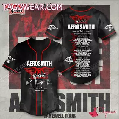 Buy Personalized Aerosmith Peace Out Farewell Tour Jersey Shirt S-5XL • 27.72£