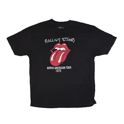 Buy THE ROLLING STONES North America Tour Band T-Shirt Black Short Sleeve Mens 2XL • 22.99£