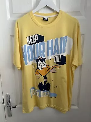 Buy Looney Tunes Daffy Duck T-shirt “keep Your Hair On” Size L Mens/ BNWOT • 17.99£