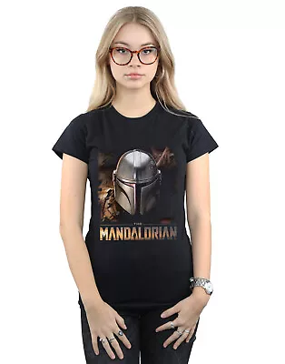 Buy Star Wars Women's The Mandalorian Helmet T-Shirt • 13.99£