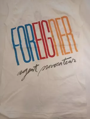 Buy FOREIGNER Tour 1985 Sleeveless T Shirt Size M.  Rare. Never Worn. New. Vintage • 46.68£