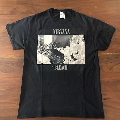 Buy Vintage 2014 Nirvana Bleach T Shirt Band Tee 1989 Reprint Grunge Kurt Cobain Med • 15£