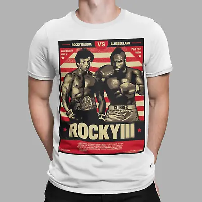 Buy Rocky Balboa T-Shirt Clubber Lang Mens Film Rocky III Training Boxing Retro Gift • 6.99£