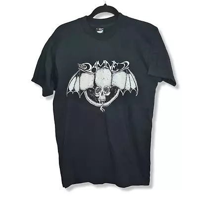 Buy Vintage The Damned Skull With Wings Shirt 1991 L Screen Stars • 150£