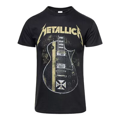 Buy Official Metallica Hetfield Iron Cross T Shirt (Black) • 19.99£