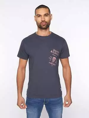 Buy Duck & Cover - Mens  Berger T-Shirt Navy • 15.99£