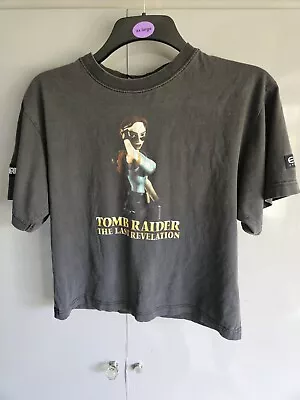 Buy Vintage Tomb Raider Shirt The Last Revelation Size 11/12 Crop Top Shirt • 200£