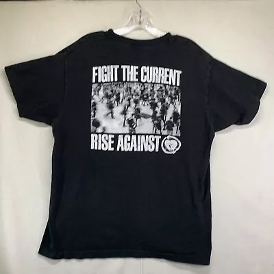 Buy Rise Against Medium Logo Punk Rock T Shirt Rock Music Mens Size Medium Fade Wear • 12.58£