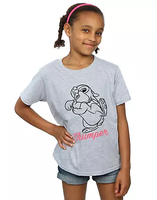 Buy Disney Girls Bambi Thumper Line Drawing T-Shirt • 12.99£