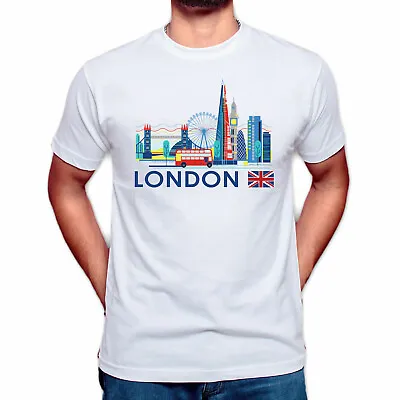 Buy London Bus England T Shirt UK Independence Day Queens Celebration Mens Kids Tee • 8.99£