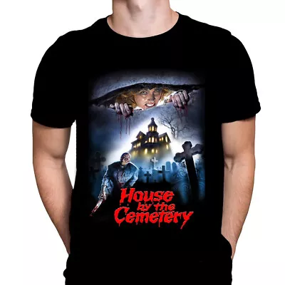Buy HOUSE BY THE CEMETERY - Black T-Shirt Sizes S - 5XL - Movie Art /  Horror / • 22.95£
