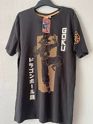 Buy Dragon Ball Goku T-Shirt Size Large Grey & Orange (unofficial) • 8.99£