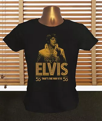 Buy Elvis Presley That's The Way It Is Celebrating 50 Years - Women's Elvis T Shirt • 14.99£