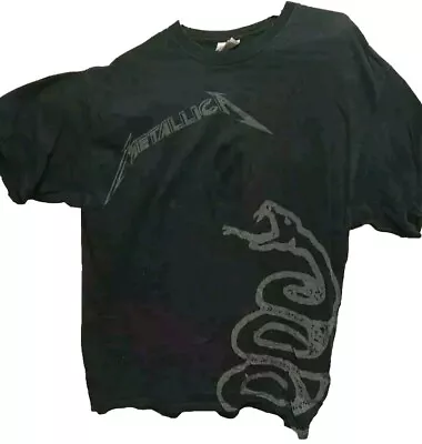 Buy Metallica Black Album Adult Large 1990s Hanes • 81.30£