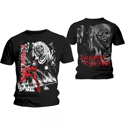 Buy Iron Maiden T Shirt Number Of The Beast Jumbo Official All Sizes Black NOTB New • 15.48£