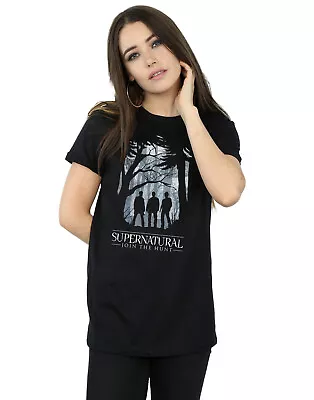 Buy Supernatural Women's Group Outline Boyfriend Fit T-Shirt • 13.99£