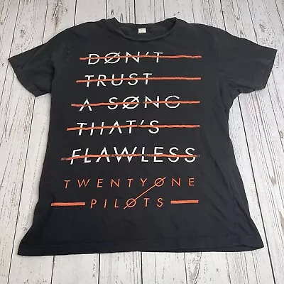 Buy Twenty One Pilots Music Band Tee T Shirt Womens Medium Black Short Sleeve Song • 17.42£