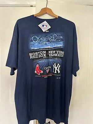 Buy Majestic T-shirt Boston Red Sox Vs  NY Yankees Opening Day 2013 XL - New • 16.99£