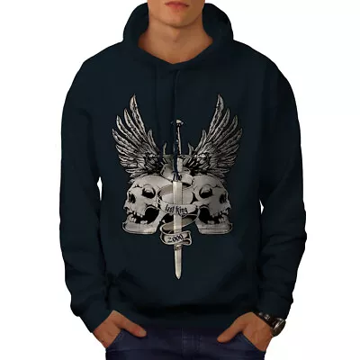 Buy Wellcoda The Last King Death Skull Mens Hoodie • 28.99£