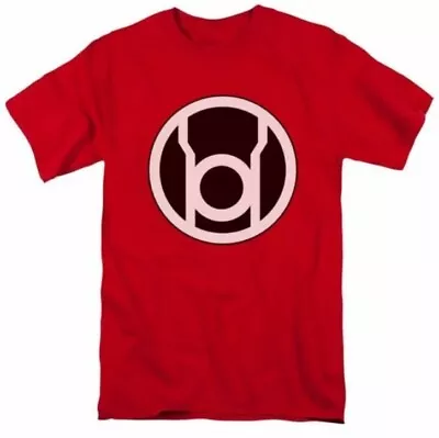 Buy Adult Red DC Comics Green Lantern Red Lantern Corps Rage Symbol T-shirt Tee • 14.99£