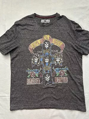Buy Guns N Roses Appetite For Destruction 1988 Tour T Shirt Size Large  • 12£