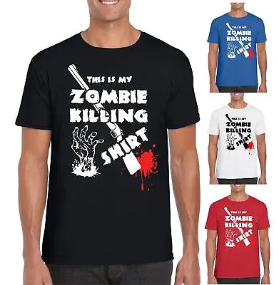 Buy This Is My Zombie Killing T Shirt Mens Funny T Shirts Sizes S To 5XL • 9.99£