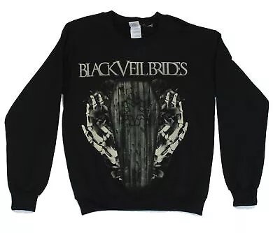 Buy Black Veil Brides Crewneck Sweatshirt - Coffin & Grasping Skeleton Hands Pic • 28.91£