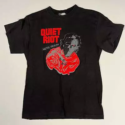 Buy Vintage 1983 Quiet Riot Shirt Medium Metal Health • 107.17£