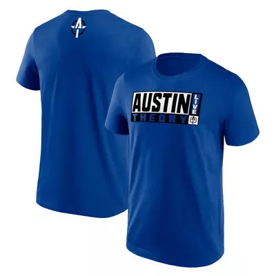 Buy Austin Theory Men's T-Shirt WWE Live! Royal Blue T-Shirt - New • 14.99£