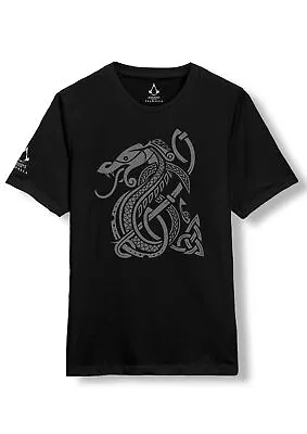 Buy ASSASSIN'S CREED - VALHALLA - ASSASSIN'S CREED VALHALLA SNAKE BLACK T-Shirt Smal • 12.41£