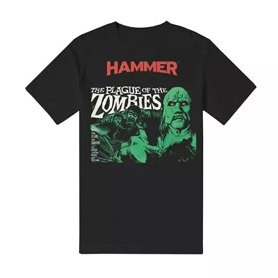 Buy HAMMER HORROR THE PLAGUE OF THE ZOMBIES T-Shirt Small BLACK • 15.30£