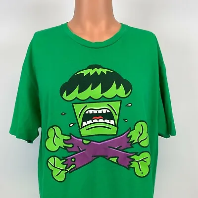 Buy Johnny Cupcakes Hulk Angry Crossbones T Shirt Marvel Avengers Age Of Ultron XL  • 44.80£