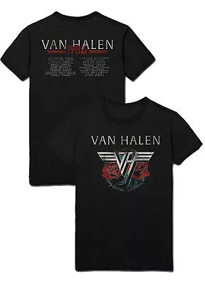 Buy Van Halen 84 Tour Official Tee T-Shirt Mens • 16.06£