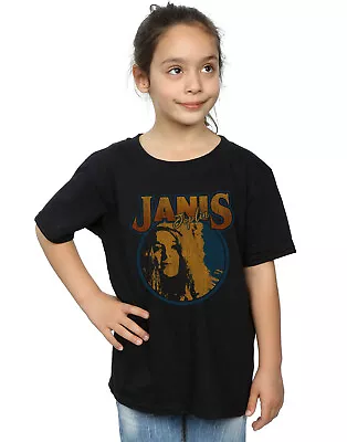 Buy Janis Joplin Girls Distressed Circle T-Shirt • 12.99£