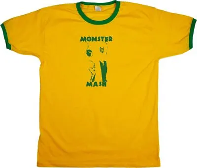 Buy Frankenstein Ringer T-shirt - Monster Mash, Retro Halloween, S-XXL • 17.99£