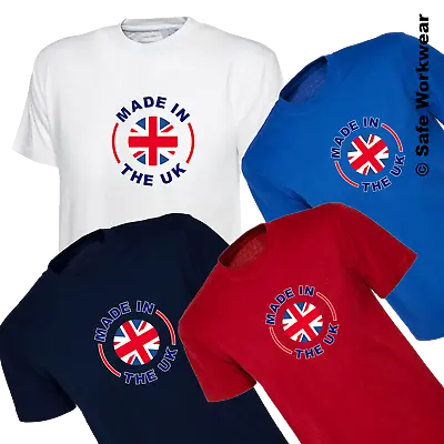Buy Made In The UK Union Jack T-shirt - England Football Celebration Gift T Shirt • 7.99£