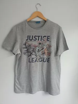 Buy Mens Justice League T Shirt Size M Grey Tesco • 12.77£