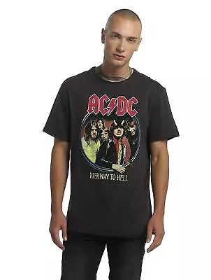 Buy Amplified Men's ACDC-Highway To Hell T-Shirt XXL Grey (Charcoal Cc) • 23.43£