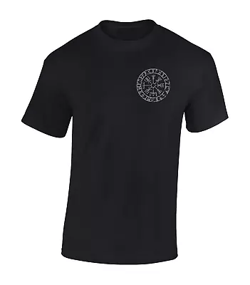 Buy Vegvisir Lb Mens T Shirt Vikings Valhalla Design Odin Thor Hammer Celtic Symbol • 8.99£