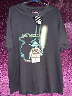 Buy Vintage Lego Star Wars Size Matters Not Yoda T Shirt Size XL New Rare 2008 • 100£
