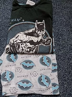 Buy Boys Batman Short Pyjamas 11-12 Years. • 6.99£