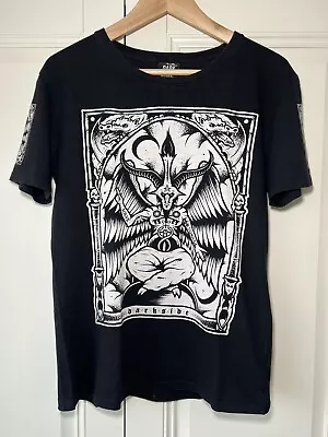 Buy Baphomet - T-Shirt, Gothic Satanic Witchcraft Supernatural Unholy Darkside UK S • 12.01£