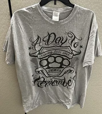 Buy Vintage A Day To Remember Ruining Lives Since 2003 Band T-Shirt Gray Large ADTR • 31.72£