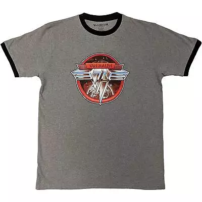 Buy Van Halen Unisex Ringer T-Shirt: Circle Logo (Large) • 16.87£