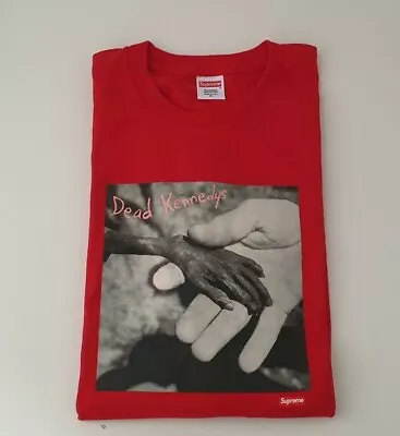 Buy Rare SS14 Supreme X Dead Kennedys Red Tee Size XL T-shirt • 140£