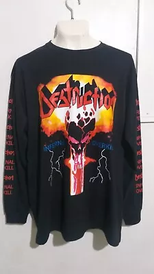 Buy Destruction Infernal Overkill Long Sleeve Shirt Thrash Metal Kreator Sodom • 28.01£
